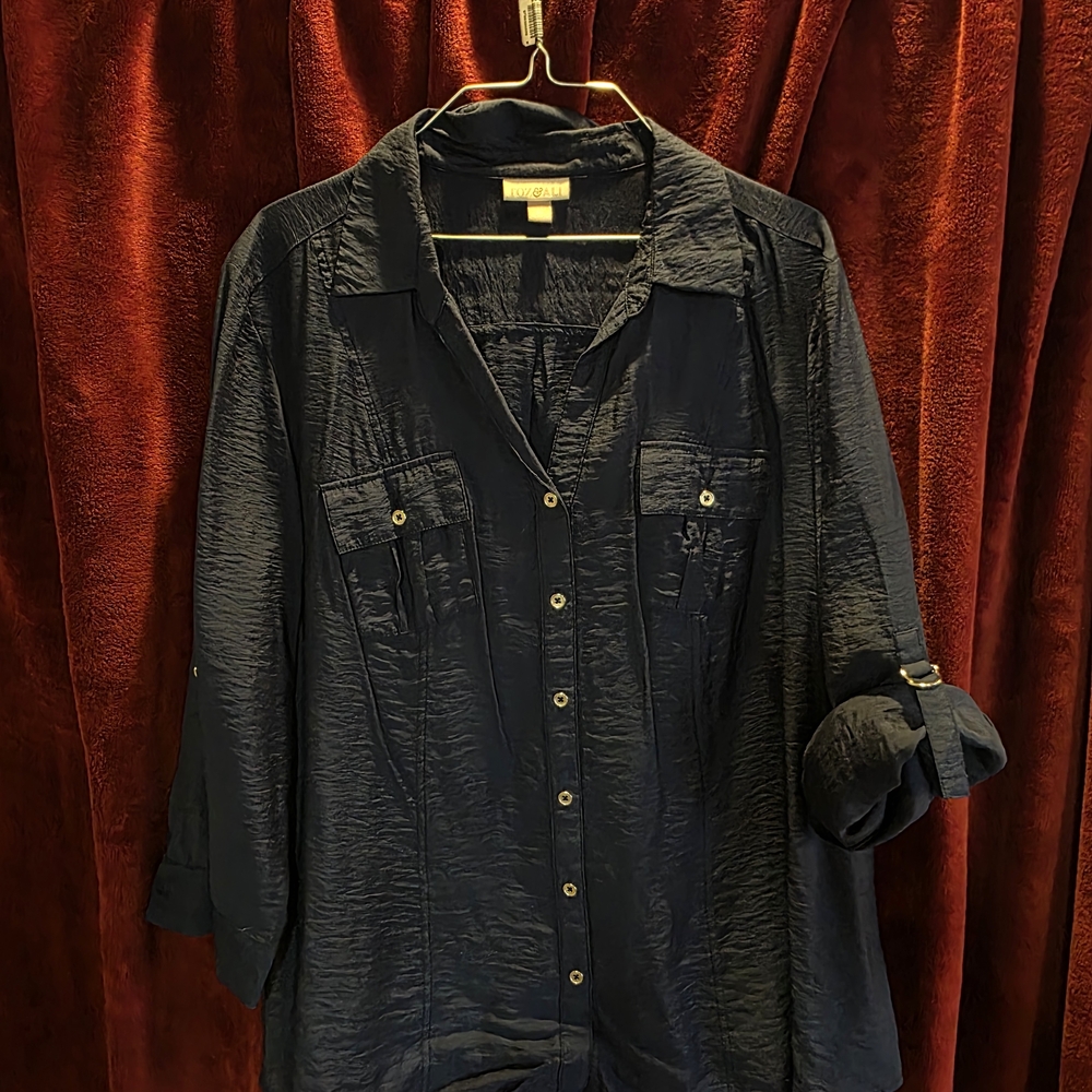 Roz & Ali Classic Dark Blouse